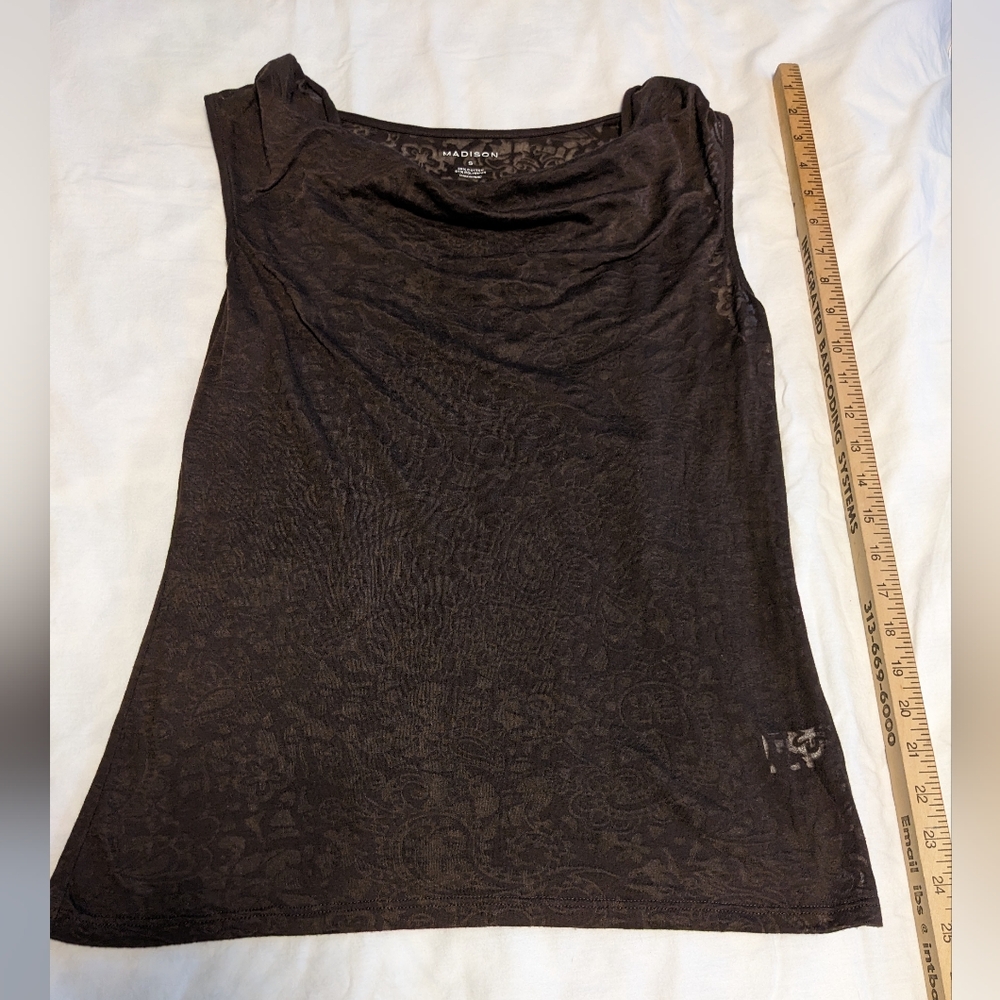 Women's Brown Sleeveless Top
